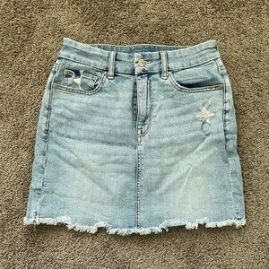 American Eagle Curvy Denim Mini Skirt